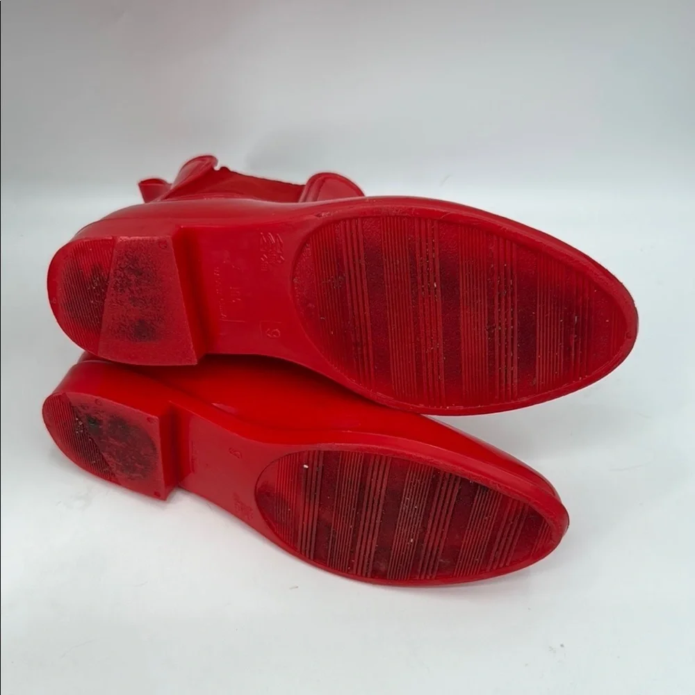 INC International Concepts Red Rain Boots Size 9